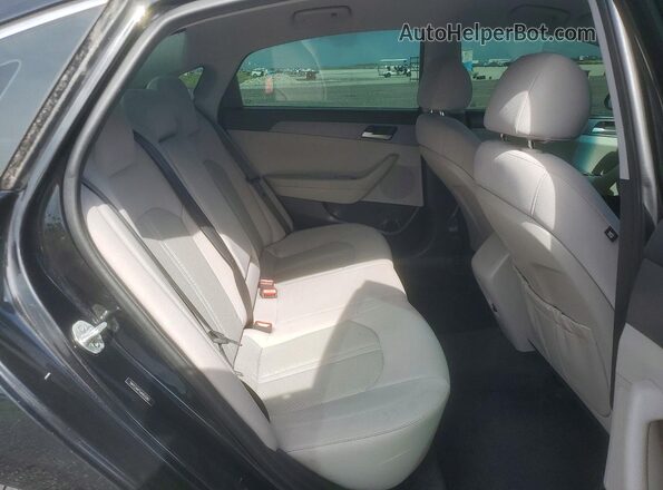 5NPE24AF5JH603282 2018 HYUNDAI SONATA Черный Вид задних сидений