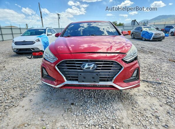 5NPE24AF5JH624858 2018 HYUNDAI SONATA Red Вид спереду