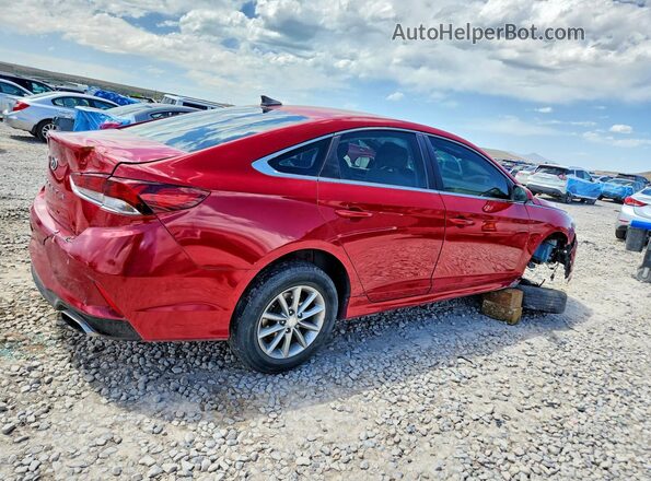 5NPE24AF5JH624858 2018 HYUNDAI SONATA Red Задня права чверть