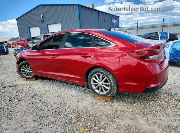 5NPE24AF5JH624858 2018 HYUNDAI SONATA Red Задня ліва чверть