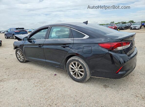 5NPE24AF5JH682419 2018 HYUNDAI SONATA Black უკანა მარცხენა