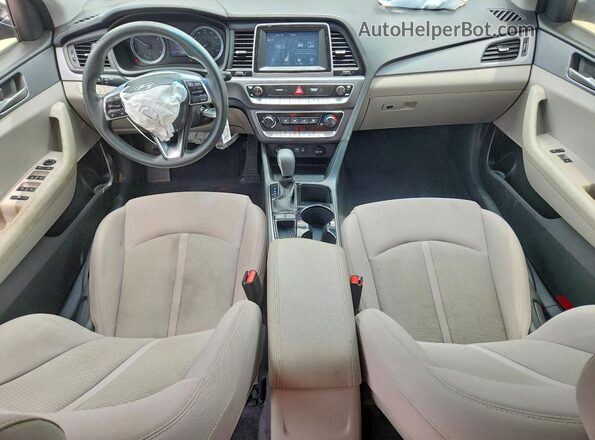5NPE24AF5JH682419 2018 HYUNDAI SONATA Black წინა პანელის ხედი