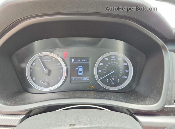 5NPE24AF5JH682419 2018 HYUNDAI SONATA Black ხელსაწყოთა პანელის ხედი