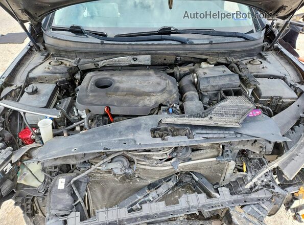 5NPE24AF5JH682419 2018 HYUNDAI SONATA Black უკანა სალონის ხედი