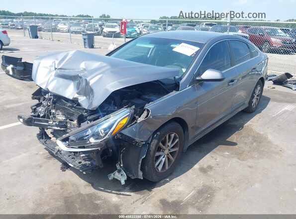 5NPE24AF5JH688530 2018 HYUNDAI SONATA Серый Передняя левая четверть