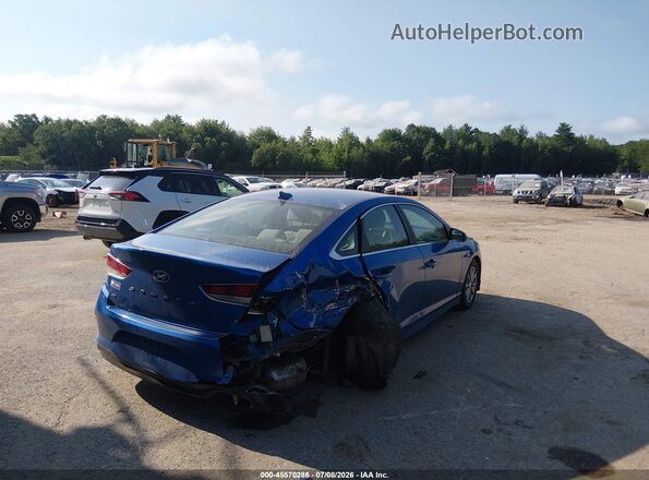 5NPE24AF5KH774342 2019 HYUNDAI SONATA Синий Вид спереди