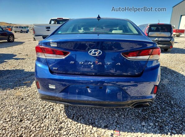 5NPE24AF5KH776026 2019 HYUNDAI SONATA Blue უკანა ხედი