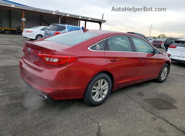5NPE24AF6GH269711 2016 HYUNDAI SONATA Red Rear right