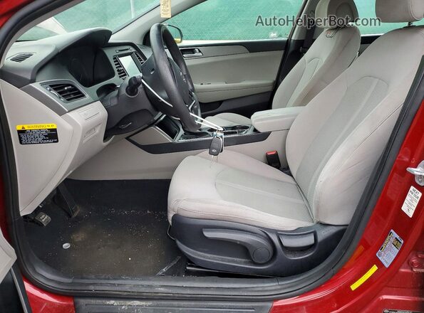 5NPE24AF6GH269711 2016 HYUNDAI SONATA Red Front interior view
