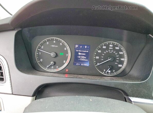 5NPE24AF6GH269711 2016 HYUNDAI SONATA Red Instrument cluster view