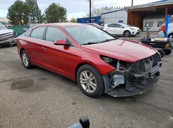 5NPE24AF6GH269711 2016 HYUNDAI SONATA Red Front right