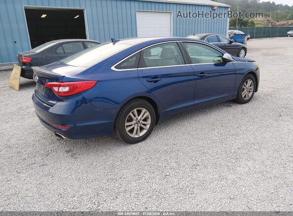 5NPE24AF6GH272009 2016 HYUNDAI SONATA Синий Задняя правая четверть