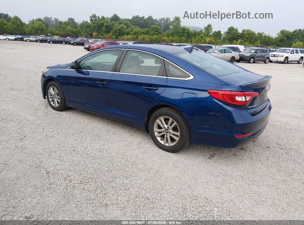 5NPE24AF6GH272009 2016 HYUNDAI SONATA Синий Задняя левая четверть