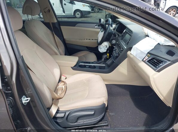 5NPE24AF6GH281924 2016 HYUNDAI SONATA Gray Widok wnętrza z przodu