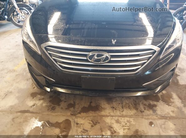 5NPE24AF6GH305915 2016 HYUNDAI SONATA Black Դիմացի տեսք