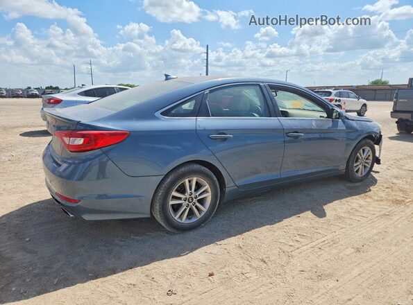 5NPE24AF6GH313738 2016 HYUNDAI SONATA Blue Trasero derecho