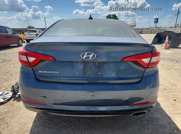 5NPE24AF6GH313738 2016 HYUNDAI SONATA Blue Vista trasera