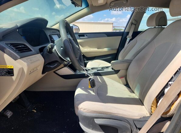 5NPE24AF6GH313738 2016 HYUNDAI SONATA Blue Vista interior delantera