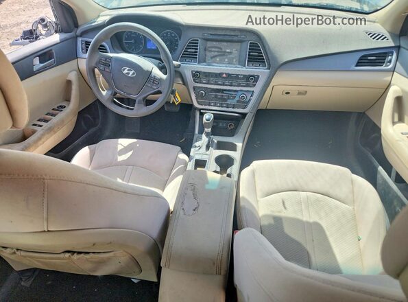 5NPE24AF6GH313738 2016 HYUNDAI SONATA Blue Vista del salpicadero