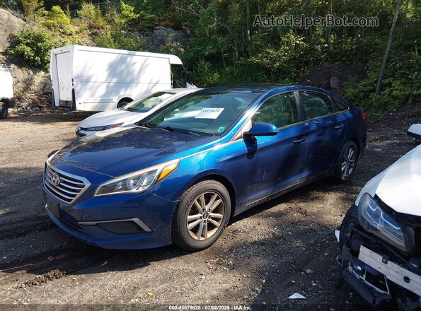 5NPE24AF6GH321340 2016 HYUNDAI SONATA Синий Передняя левая четверть