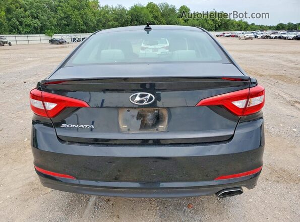5NPE24AF6GH379769 2016 HYUNDAI SONATA Black Հետևի տեսք