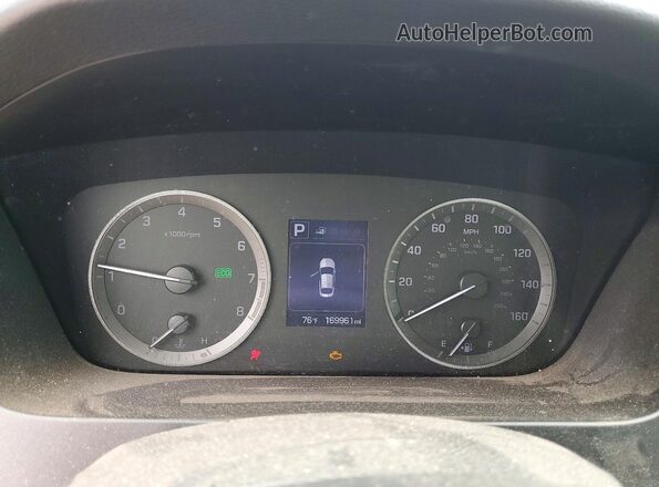 5NPE24AF6GH379769 2016 HYUNDAI SONATA Black Սարքավորումների վահանակի տեսք