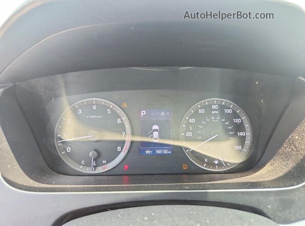 5NPE24AF6GH390562 2016 HYUNDAI SONATA Черный Вид щитка приборов