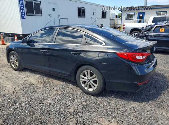 5NPE24AF6GH408803 2016 HYUNDAI SONATA Black Trasero izquierdo