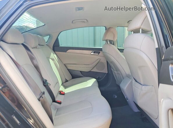 5NPE24AF6GH408803 2016 HYUNDAI SONATA Black Vista de los asientos traseros