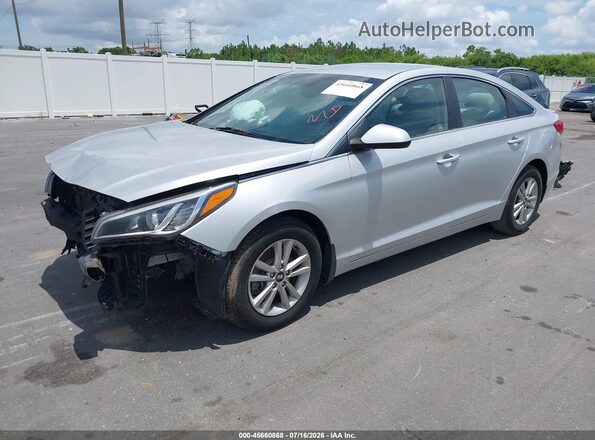 5NPE24AF6GH422460 2016 HYUNDAI SONATA Silver Առջևի ձախ երեք քառորդ տեսարան
