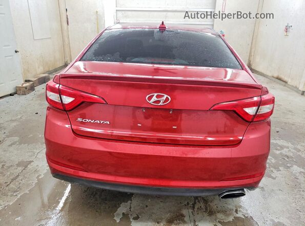 5NPE24AF6HH502357 2017 HYUNDAI SONATA Red Rear view