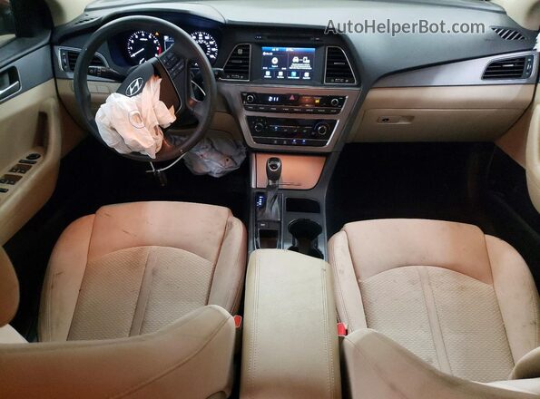 5NPE24AF6HH502357 2017 HYUNDAI SONATA Red Dashboard view