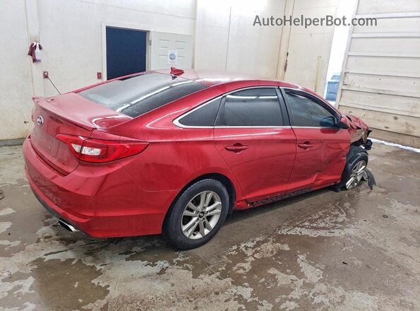 5NPE24AF6HH502357 2017 HYUNDAI SONATA Red Rear right
