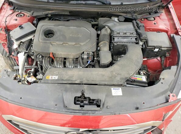 5NPE24AF6HH502357 2017 HYUNDAI SONATA Red Rear interior view