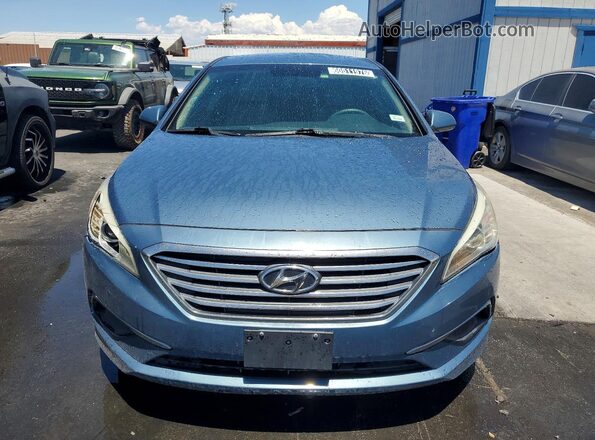 5NPE24AF6HH505257 2017 HYUNDAI SONATA Blue Vista frontal