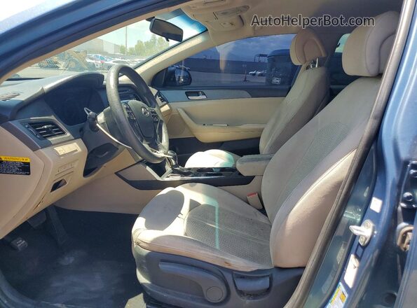 5NPE24AF6HH505257 2017 HYUNDAI SONATA Blue Vista interior delantera