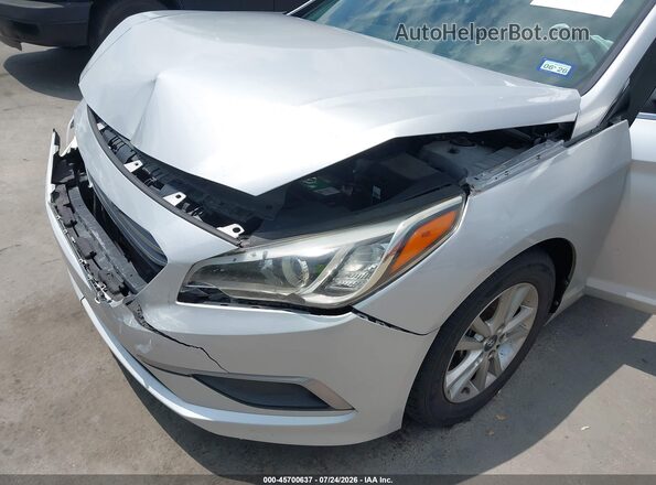 5NPE24AF6HH533401 2017 HYUNDAI SONATA Silver წინა ხედი