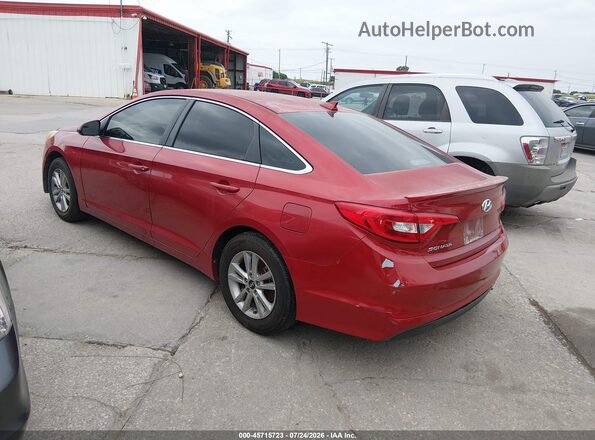 5NPE24AF6HH533480 2017 HYUNDAI SONATA Red Tył lewy