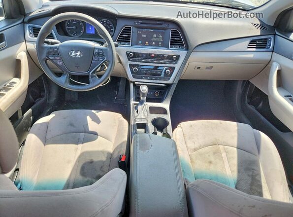 5NPE24AF6HH540767 2017 HYUNDAI SONATA Gray Dashboard view