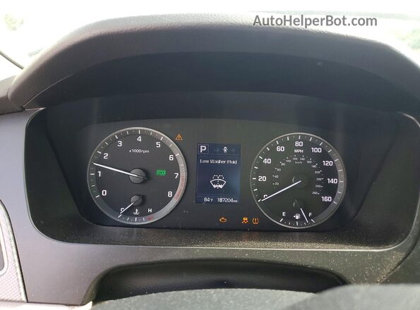 5NPE24AF6HH547895 2017 HYUNDAI SONATA Silver Widok zestawu wskaźników