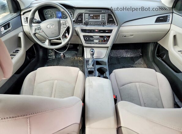 5NPE24AF6HH548142 2017 HYUNDAI SONATA Silver Widok deski rozdzielczej