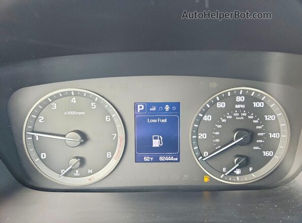 5NPE24AF6HH548142 2017 HYUNDAI SONATA Silver Widok zestawu wskaźników