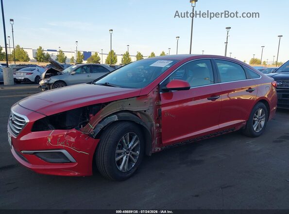 5NPE24AF6HH553907 2017 HYUNDAI SONATA Red Դիմացի տեսք