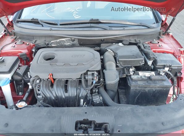 5NPE24AF6HH553907 2017 HYUNDAI SONATA Red Հետևի տեսք