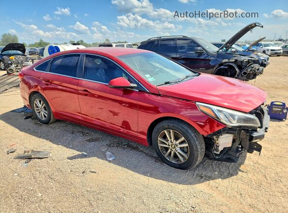 5NPE24AF6HH569539 2017 HYUNDAI SONATA Red Front right