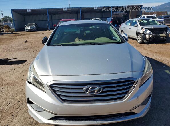 5NPE24AF6HH574076 2017 HYUNDAI SONATA Silver წინა ხედი