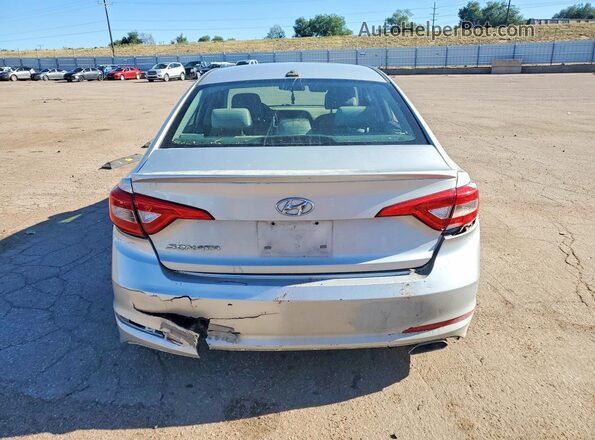 5NPE24AF6HH574076 2017 HYUNDAI SONATA Silver უკანა ხედი