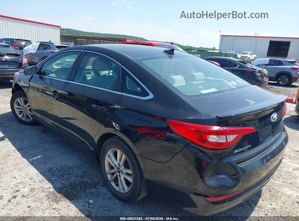 5NPE24AF6HH580296 2017 HYUNDAI SONATA Черный Задняя левая четверть