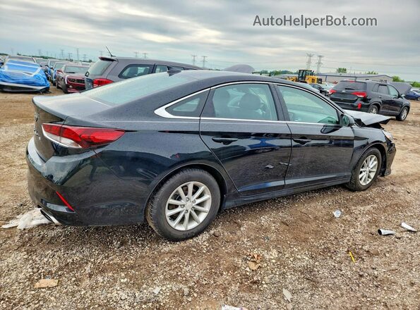 5NPE24AF6JH600892 2018 HYUNDAI SONATA Black Tył prawy