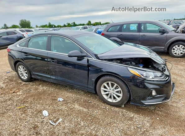 5NPE24AF6JH600892 2018 HYUNDAI SONATA Black Przód prawy